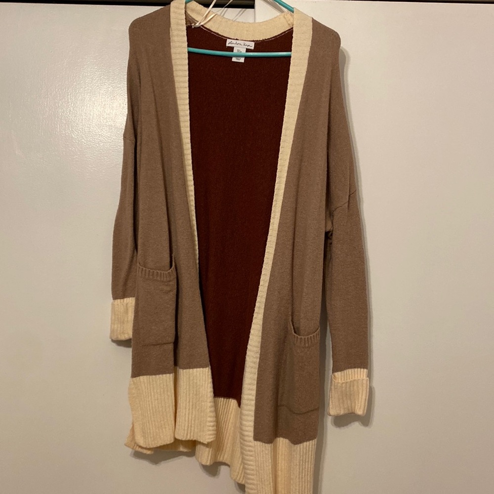 Tri color cardigan